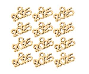SUPVOX Breloques en Alliage 50 Pcs Chiffres 2025 Couleur Vieux Bronze pour Fabrication de Bijoux Pendentifs DIY Charms pour Bracelets et Colliers Accessoires Artisanat Nouvel An
