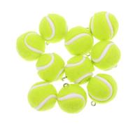 SUPVOX Breloques Pendentif 3D Mini Balles de Tennis 2 CM Lot de 10 Pièces pour Fabrication de Bijoux et Porte-Clés Loisirs Créatifs Sportifs