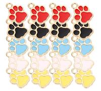 SUPVOX Breloques Pendentifs Griffes Animaux Multicolores 50 Pcs pour Création Bijoux DIY Artisanat Présents Loisirs Créatifs Accessoires Loisirs