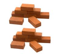 SUPVOX Briques Miniatures Rouges 50 Pcs 30x15x10 Mm pour Décoration Maison de Poupée, Accessoires DIY, Micro-Briques pour Maquettes Scolaires et Scènes Miniatures