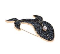 SUPVOX Broche Baleine Bleue avec Strass, Broche Femme en Alliage de Zinc, Épingle Décorative pour Vêtements, Chapeaux et Paquet, Bijou Animal Élégant pour Tenue Chic, Présent Femme