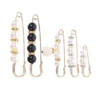 SUPVOX Broche Bijou pour Femme en Alliage et Abs, Lot de 5pcs, Épingle de Sûreté Délicate pour Décorer Vêtements et Châles, Style Chic et Simple