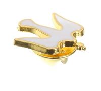 SUPVOX Broche en Émail Plaqué Or Épingle Spirituelle Chrétienne pour Vêtements et Paquet Symbole de Foi et Paix Accessoire Religieux Polyvalent pour Baptême et Communion 1 Pièce