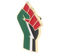 SUPVOX Broche Métal Drapeau Palestinien Poing Levé, Épinglette Émaillée Patriotique, Pin's Drapeau pour Vêtements, Paquet et Chapeaux, Accessoire Mode et Polyvalent