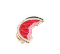 SUPVOX Broche Pastèque Mignonne en Métal, Mini Épingle Amusante pour Paquet et Vêtements, Accessoire Décoratif Fruité Coloré Quotidien, Soirée et Voyage, Broche Dessin Animé