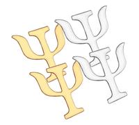 SUPVOX Broches Symbole Psychologie en Alliage Vintage 4 Pièces Doré et Argenté Accessoires pour Vêtements Femmes Style Rétro Usage Quotidien