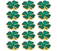 SUPVOX Broches Trèfle à Quatre Feuilles Vertes Lot de 20 en Métal Élégant Épingle à Châle Douce pour Tissu, Décoration Raffinée pour Mariages et Réunions D'affaires