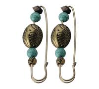 SUPVOX Broches Vintage 2 Pièces 8.6Cm en Alliage Pinces Clips pour Cardigans et Châles, Conçus pour Occasions Festives et Usage Quotidien Féminin