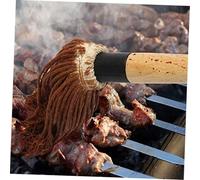 SUPVOX Brosse à Barbecue avec Manche Set Pratique Manche Têtes pour Badigeonner Huile et Sauce et Légère Rangement Suspendu Accessoire Cuisine pour Barbecue