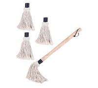 SUPVOX Brosse à Huile pour Barbecue Pinceau à Badigeonner Pratique Ustensile de Cuisine avec Manche Bois et Anneau de Suspension Couleur Aléatoire