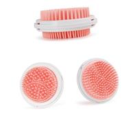 SUPVOX Brosse de Bain Multifonctionnelle Rose pour Animaux Peigne de Toilettage Antidérapant pour Chien et Chat Brosse Massage Démêlante pour Éliminer Poils Morts et Saletés Outil de