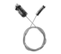 SUPVOX Brosse de Nettoyage pour Tuyaux Double Tête Brosse à Ressort Acier Inoxydable et Nylon pour Aquarium et Canalisation Kit Durable pour Débouchage et Entretien des Drains