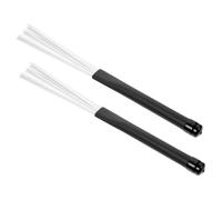 SUPVOX Brosse de Tambour Fil Nylon avec Manche Plastique Balai Percussion Portable pour Débutants Adaptée à Types de Batteries et Percussions Jazz