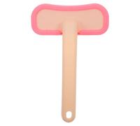SUPVOX Brosse de Toilettage en Silicone Souple Rose Petit Format pour Lapins, Cochons D'inde et Petits Animaux - Peigne de Massage et Bain pour Élimination des Poils Morts et Soin