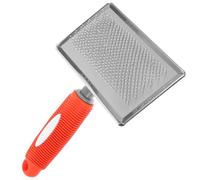 SUPVOX Brosse de Toilettage Facile à Utiliser Rouge Peigne en Acier Inoxydable et Plastique Fonction Massante pour Chien et Chat pour Animaux D'intérieur