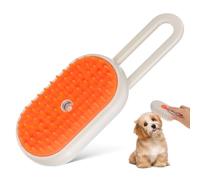 SUPVOX Brosse de Toilettage pour Chats et Chiens avec Spray Intégré Manche Rotatif Couleur Kaki Outil Anti-Mue pour Poils Morts et sous-Poil Brosse Compacte Adaptée aux Chats