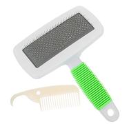 SUPVOX Brosse pour Animaux Grand Modèle avec Peigne Inoxydable Antidérapante pour Toilettage Intérieur de Chiens et Élimination Douce des Poils et Nœuds Accessoire de Soin pour Animaux