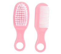 SUPVOX Brosse pour Bébé Rose en Plastique Anti-statique Douce à Utiliser Peigne de Massage, Kit Soin Naissance pour -né et Nourrisson