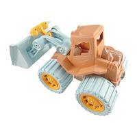 SUPVOX Bulldozer Garçon et Filles en Paille de Blé, Modèle Voiture D’ingénierie à Rétrofriction, Petite Taille Ergonomique, Chariot à Pousser Bac à Sable et Jeux de Plein Air, Solide