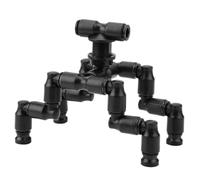 SUPVOX Buse de Refroidissement pour Reptiles et Petits Animaux, Pulvérisateur Réglable 1 à 4 Jets, Plastique Solide, Système de Brumisation pour Terrarium Tropical, Humidification Cage