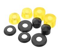 SUPVOX Bushings de Skateboard Transparents Jaunes, Kit Amortisseurs et Coupelles de Pivot pour Trucks, Accessoires de Fixation Polyvalents pour Longboard et Skate, Absorption des Chocs