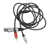 SUPVOX Câble Audio Broches Xlr vers Double Rca pour Microphone et Amplificateur Câble de Pratique Transfert de Stable et Durable