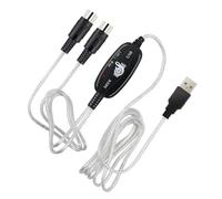 SUPVOX Câble Midi USB pour Clavier Électronique Adaptateur de Stable et Rapide pour Édition Musicale Compatible Windows Xp
