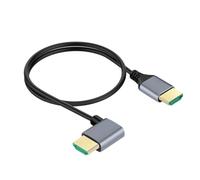 SUPVOX Câble Vidéo Mâle à Mâle Coudé pour Moniteur Tv Ordinateur Connecteur Alliage Aluminium Transmission Hd Haute Définition Accessoire Vidéo pour Pc et Tv
