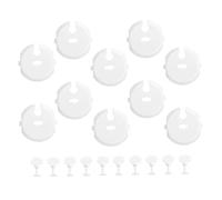 SUPVOX Cache-prises de Sécurité pour Bébé Blanc en Abs, Protège Enfants des Chocs Électriques, 20 Pièces, pour Chambre et Maison