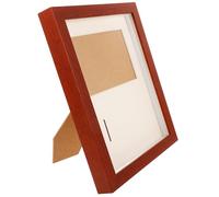 SUPVOX Cadre D’Affichage de Médaille en Bois Massif Noyer 2X3 Pouces Présentoir à Médailles Vitrine Transparente Anti-Rayures Porte-Photo pour Bureau et Décoration Intérieure