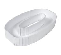 SUPVOX Cadre pour Ballons Chiffre 0 Blanc 73 CM Boîte à Ballons Réutilisable en Carton Rigide Décoration pour Anniversaire Shower et Fête Prénatale