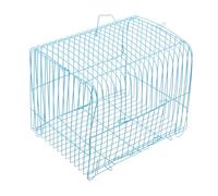 SUPVOX Cage à Calopsitte Portable en Métal Bleu Cage de Transport pour Petits Oiseaux Taille Moyenne Demi-Cercle pour Perruches pour Sorties et Voyages