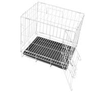 SUPVOX Cage à Oiseaux Acier Inoxydable pour Pigeons Capacité Cage de Reproduction pour Pigeon avec Plateau Amovible pour Élevage