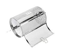 SUPVOX Cage de Grillage Électrique Acier Inoxydable pour Cuisson des Noix de Accessoires de Barbecue Pratiques et Rotatifs pour Frites et Patates