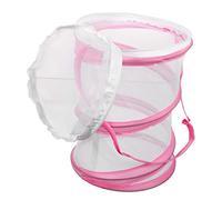 SUPVOX Cage D'insecte Portable Filets Filet D'insectes Enclos à Insectes Feuilles Filet à Chenilles Cage D'élevage D'insectes Enclos D'insectes Habitats D'insectes Chiffon Rose