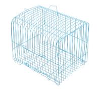 SUPVOX Cage Portable pour Petits Oiseaux en Fil de Fer Cage de Transport pour Perroquets Taille Moyenne Demi-coupole Couleur Bleu et Transport pour Oiseaux de Compagnie