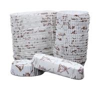 SUPVOX Caissettes à Cupcakes en Papier Sulfurisé 200 Pcs Moules à Pâtisserie Résistants à Haute Température 100 Caissettes Rondes Accessoires de Cuisson pour Muffins et Fêtes