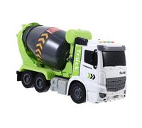 SUPVOX Camion Chantier à Rétrofriction Vert avec Lumière et Musique Engin de Construction Éducatif Malaxeur et Benne Plastique sans Batterie Cadeau Garçon Fille Couleur