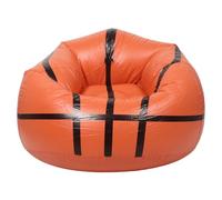 SUPVOX Canapé Gonflable Créatif en PVC Facile à Gonfler et Dégonfler Forme Ballon de Basket Marron Offre Un Soutien pour Garçon et Filles et Adolescents, pour Petits Espaces et Balcons