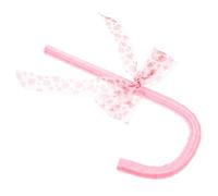SUPVOX Canne de Costume à Nœud Rose Accessoire Léger en Plastique pour Fête Costumée Halloween Saint-Valentin Bâton de Danse 1 Pièce pour Cosplay et Jeu de Rôle