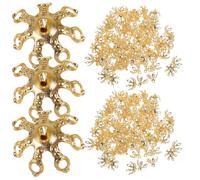 SUPVOX Capuchons Pendentifs en Cuivre Doré pour Fabrication de Bijoux Diy, 100 Pièces Légères et Pratiques, Accessoires Décoratifs pour Boucles D'oreilles et Colliers