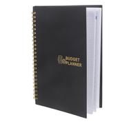 SUPVOX Carnet de Budget Mensuel Noir Planificateur Budgétaire Familial Compact Livre de Suivi des Dépenses Guide Pratique de Trésorerie pour Gestion Financière à Domicile Déplacement