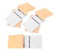 SUPVOX Carnet de Reçus de Factures 2 Parties 5 Blocs 50 Sets 100 Pages Papier Photocopie avec Tableau Écriture Rigide pour Gestion Commandes Bureau Petite Entreprise Artisanat