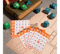 SUPVOX Cartes de Bingo Créatives 60 Pièces Jeu de Loterie Éducatif pour Garçon et Filles et Tout-Petits Cartes de Loto Couleur Aléatoire de Développement Couleur