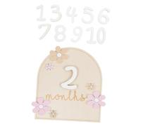 SUPVOX Cartes de Jalons Décoratives Marqueurs Mensuels Unisexes pour Photos Accessoires Doux pour Premiers Mois Design Délicat pour Souvenirs Inoubliables