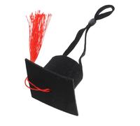 SUPVOX Casquette De Hamster À Pompons Casquette De Remise De Diplôme pour Petit Animal De Compagnie Chapeau Réglable Costume Rose pour Hamster Accessoire Photo Mignon pour Petit