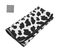 SUPVOX Cat Nail Trimming Cloth Wrap Soft Anti-Scratch Cat Blanket with Cow Print Secure Swaddle for Grooming Medication Nail Clipping Care