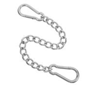 SUPVOX Chaîne Acier Inoxydable pour Balançoire Extérieure Extension Robuste avec Mousquetons Chaîne Suspendue Haute Résistance pour Jeux et Sacs de Frappe