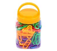 SUPVOX Chaînes Géométriques C-Clips Plastique 150 Pièces Jouets Éducatifs pour Enfants Développement Motricité Fine Coordination Œil-Main Et Créativité