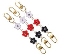SUPVOX Chaînette D'extension pour Paquet à Main 3 Pièces Métal Noir Rouge Blanc Rallonge Bandoulière Réglable Chaîne Décorative pour Paquet Porté Épaule Accessoire DIY